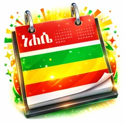Ícone de Calendário Etíope
